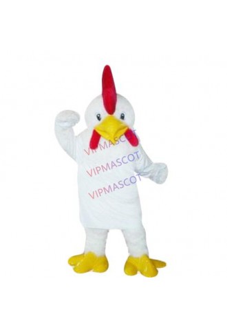 Hot selling Cute Adult cute Hot Funny White Apron Chicken Plush Adult Mascot Costume cartoon
