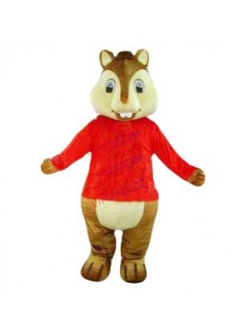 Hot selling Cute Adult cute Chipmunk Alvin Mascot Costumes Halloween Cartoon Party Outfits Fancy Dress Adult Size