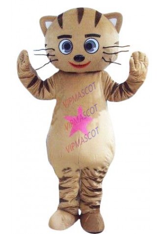 Hot sale Foam Adult brown cat mascot carnival costume fancy dress costumes adult costume