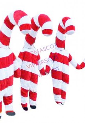 Hot selling Foam Adult cute Christmas Candy Cane Mascot Costume Decoration Ornament Gift Adult Fancy Dress Cartoon Party