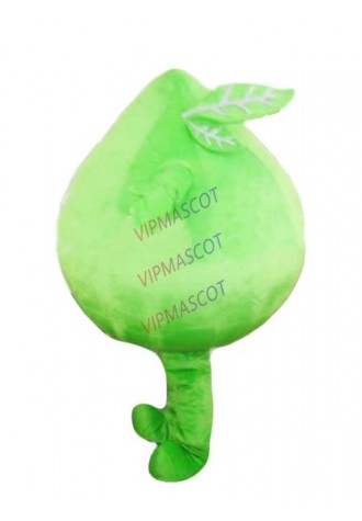 Hot selling Adult cute big green leaf mascot costume Halloween party costume adult size