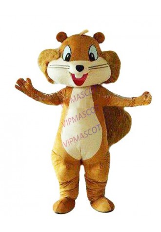 Hot sale Cute Adult Plush Squirrel Animal Mascot Costumes Halloween Cartoon Party Outfits Fancy Dress