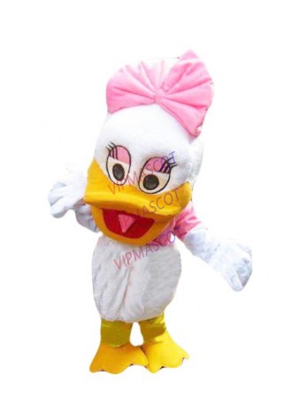 Hot sale Cute Adult Lovely Daughter DUCK mascot costume Adult Halloween Cartoon Party Outfits Fancy Dress