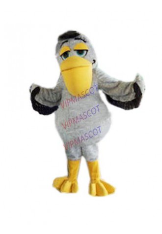 mascot  grey baby pelican Mascot waterfowl bird Costume ADULT Anime Cosplay Costumes pelican theme carnival fancy dress kits