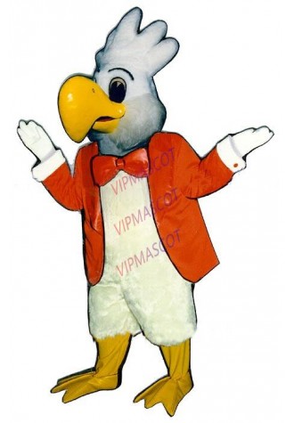 mascot  White Bird Mascot in orange Coat Costume ADULT Anime Cosplay Costumes theme carnival mascotte fancy dress kits