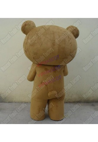 New adult Cartoon Mascot brown bear Mascot Costume Dress Bear Mascot Free shipping