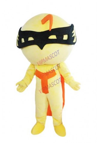 hot sales super man mascot costume yellow boy costumes