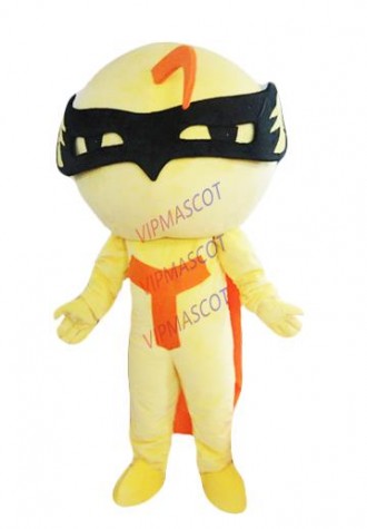 hot sales super man mascot costume yellow boy costumes