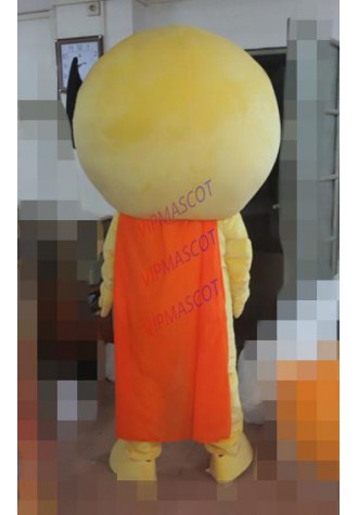 hot sales super man mascot costume yellow boy costumes