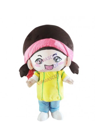 big head cute pupil mascot costume girl costumes Holiday special clothing  for Halloween party event