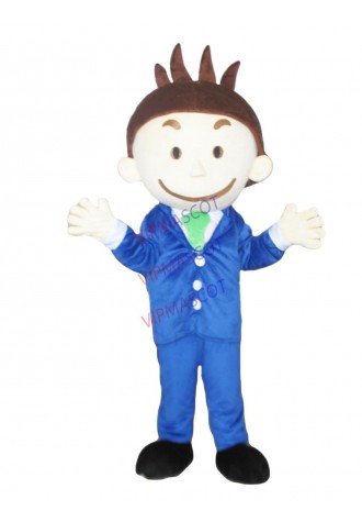 NEW ARRIVE Customed strange short plush little blue boy Fancy Dress Adult Character Cosplay mascot costume free shipping
