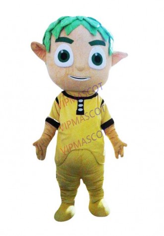 Little Boy Spadger Lady Young Man Mascot Costume  Adult Cartoon Character for Halloween party event