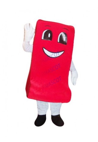 1 piece red ribbon boy/girl mascot costume adult red ribbon theme advertising carnival mascotte fancy dress suit kits 1719