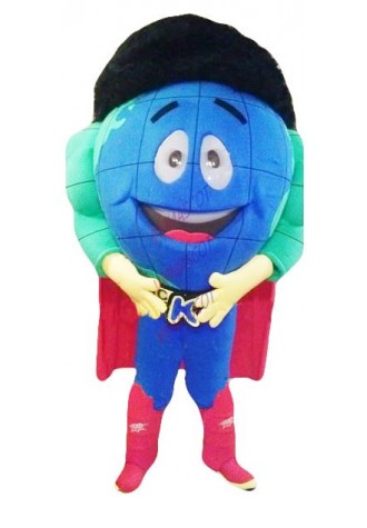 High Quality Super Hero Globe Earth Mascot Costume Adult Earth Protection Theme Anime Cosply Costumes Fancy Dress kits 1782