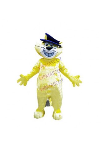 High Quality Yellow Top Cat Mascot Costume Cartoon Character Cat Theme Carnival Anime Cosply Costumes Mascotte Fancy Dress 1910