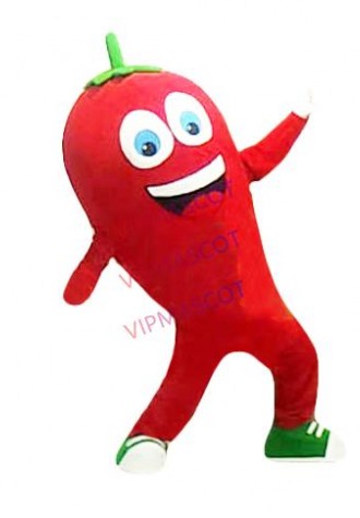 New CUSTOM Anime Cosply Costumes Happy Red Pepper Mascot Costume Hot Pepper Chilli Theme Carnival Mascotte Fancy Dress Kits 1971