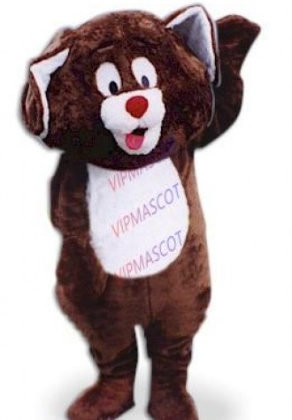 New Custom Cute Little Brown Puppy Dog Mascot Costume Adult Cartoon Character Anime Cosply Costume Carnival Fancy Dress 1917