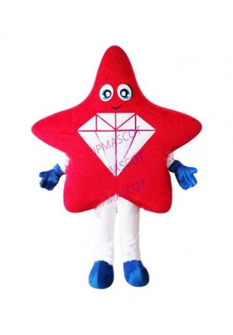 the red star diamond mascot costume adult size customized star theme anime cosplay costumes carnival fancy dress 2572