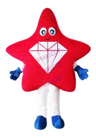 the red star diamond mascot costume adult size customized star theme anime cosplay costumes carnival fancy dress 2572