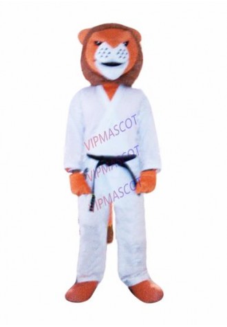 judo lion mascot costume wholesale adult size cartoon judo theme anime cosplay costume carnival fancy dress kits 2600