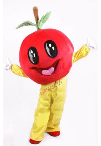 new custom happy red apple mascot costume adult size cartoon apple theme anime cosplay costumes carnival fancy dress kits 2615