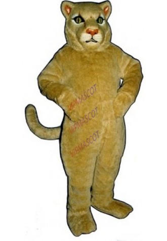 wild tan Cougar Mascot Costume wholesale adult size cartoon cougar lion theme anime cosplay costumes carnival fancy dress 2677