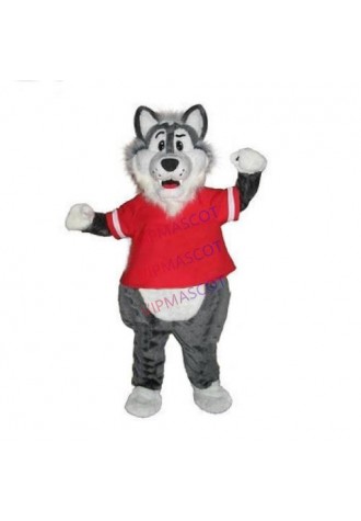 New big bad grey wolf Cartoon Mascot Costumes Custom Made Christmas Doll Plush Free Shipping fancy dress for carnival 2549
