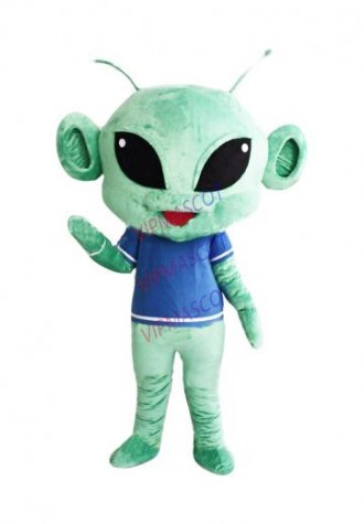 the big head green alien mascot costume adut size good quality extraterrestrial theme anime cosplay costumes carnival fancy 2567
