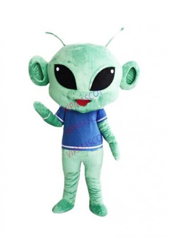 the big head green alien mascot costume adut size good quality extraterrestrial theme anime cosplay costumes carnival fancy 2567