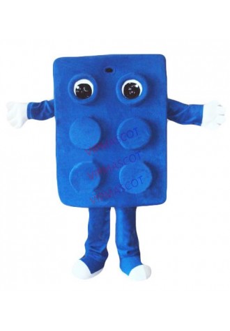 Blue/red/purple/orange/green/pink Anime Cosply Costumes Block Mascot Costume Cartoon Fancy Dress Mascotte Suit1844