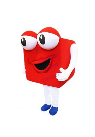 Anime Cosply Costume Red Square Container Gift Box Mascot Costume Advertising Mascotte Fancy Dress Suit 1956