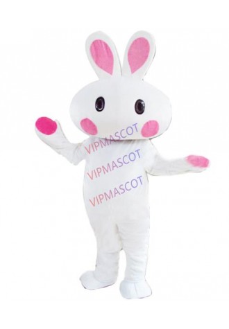 white rabbit mascot costume factory wholesale adult size cute cartoon rabbit costumes carnival fancy dress kits 2897