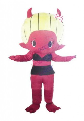 red devil mascot costume factory direct wholesale new cutom cartoon halloween red monster theme anime cosplay costumes 2872