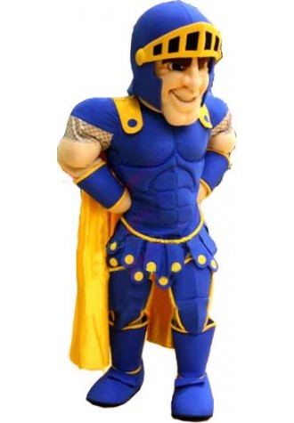 Anime Cosply Costumes Blue Knight Mascot Costume Adult Cartoon Character Warrior Theme Mascotte Fancy Dress Kits for Sports 2029