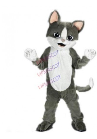 Cute Cat mascot costume wholesale promotion adult size cartoon grey house cat theme anime cosplay costumes carnival fancy 2971