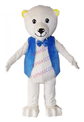 white polar bear mascot costume adult size custom cartoon character cosplay carnival costume 3277