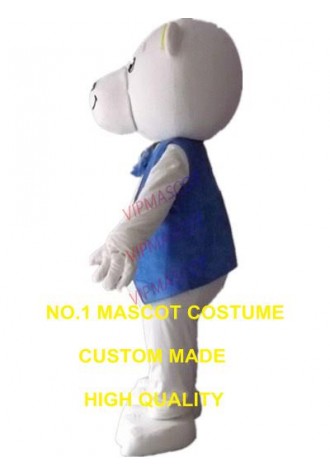 white polar bear mascot costume adult size custom cartoon character cosplay carnival costume 3277