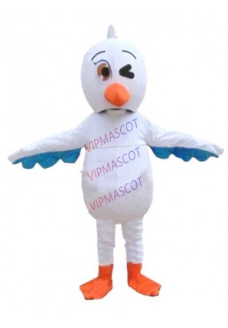 white stork mascot costume custom cartoon character cosplay carnival costume 3009