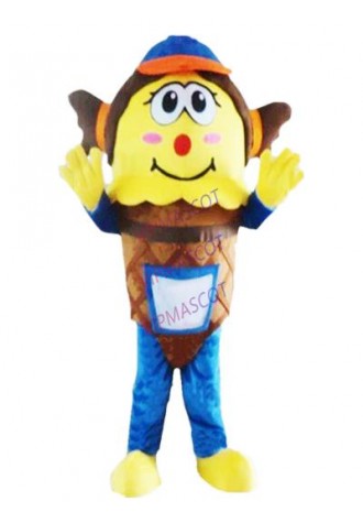 Sundae icecream boy mascot costume ice cream custom cartoon character cosplay adult size carnival costume 3071