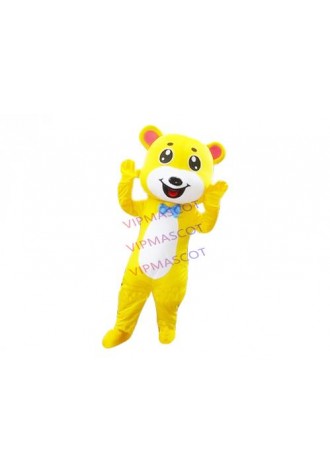 yellow bear mascot costume custom adult size cartoon character cosplay carnivla costume 3317