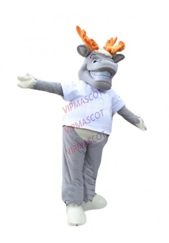 high quality caribou mascot costume adult size christmas reindeer theme carnival cosply costumes customizable fancy dress 2445