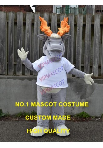 high quality caribou mascot costume adult size christmas reindeer theme carnival cosply costumes customizable fancy dress 2445