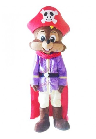 squirrel pirate mascot costume custom cartoon character cosplay adult size carnival costume 3142