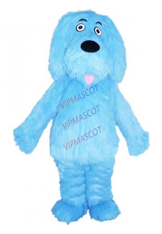 blue plush dog mascot costume custom adult size cartoon character cosplay carnival costume 3207