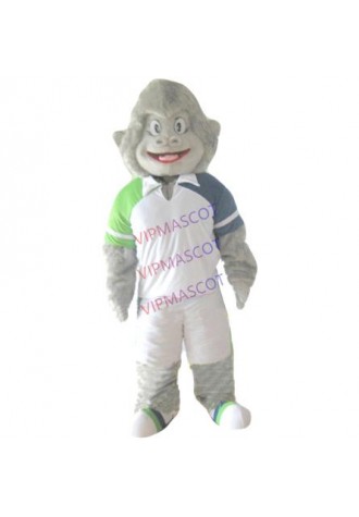 young grey gorilla mascot costume adult size sport power gorillar theme anime cosplay costumes carnival fancy dress 2526