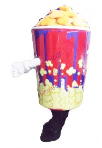 Popcorn mascot costume custom cartoon character cosplay adult size carnival costume 3421