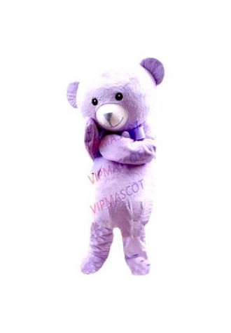purple bear mascot costume custom cartoon character cosplay adult size carnival costume 3416