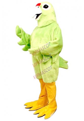 green bird mascot costume high quality adult size cartoon parrot macaw bird theme anime cosplay costumes carnival fancy 2746
