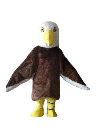 Animal Long Fur Eagle Mascot Costume Cartoon Costume Eagle Bird Mascotte Mascota Outfit Suit Adult fancy dress festival Costume