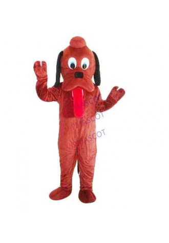 High quality EVA Material Helmet brown Long tongue dog Mascot Costumes Unisex cartoon Apparel Custom made Adult Size 118